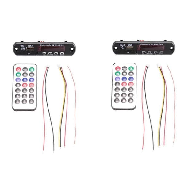 Bluetooth MP3 5.0 Dekoder Board DC 5V 12V Bil FM Radio Modul Understøtter TF USB AUX til Biltelefon