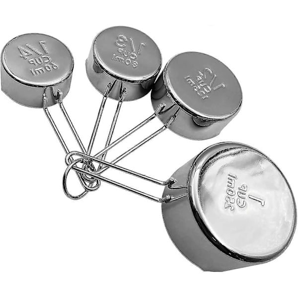 4 st. Måttsatser (silver-4 st.) 16,5*8,7 cm