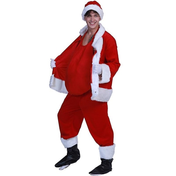 Sjov Unisex Santa Belly Julesceneshow Rekvisitter Tilbehør Dress Up Cosplay Julefest St