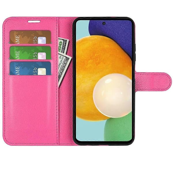 För Samsung Galaxy A13 4G Litchi Textur PU Läderfodral Plånbok Ställ Magnetlås Folio Flip Pho
