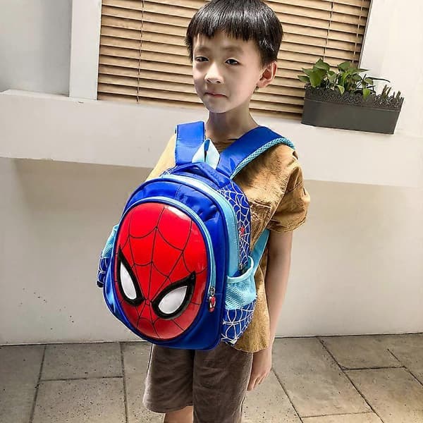 3D Vattentät Skolryggsäck för Barn Spiderman Bokväskor Pojkpresenter