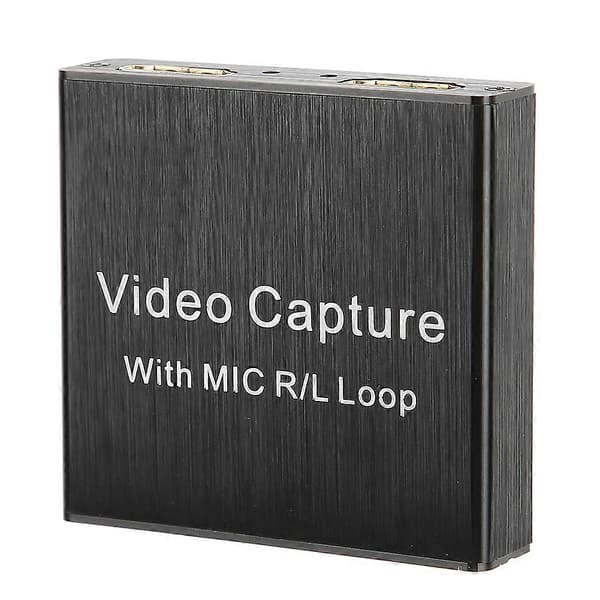 Video Capture Card USB2.0 HDMI Loop‑Out Stöd 4K Elektronisk Utrustning 0.4a 5V DC YEMMA