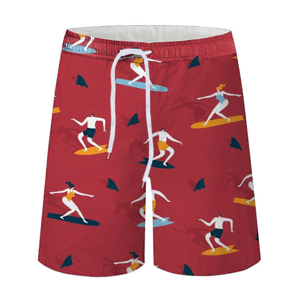 Herr 3D-tryckta Andningsbara Strandshorts för Semester vid Havet, Badbyxor