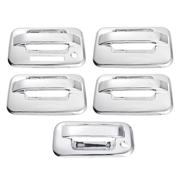 För 4DR 2004-2014 Bil Exteriör Dörrhandtagsskydd & Dekorlister Tillbehör - Silver