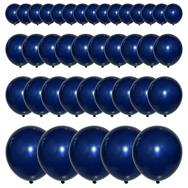 Marinblå Ballonger Garland Kit,marinblå Ballong Mörkblå Ballonger För Födelsedag Baby Shower, Weddi