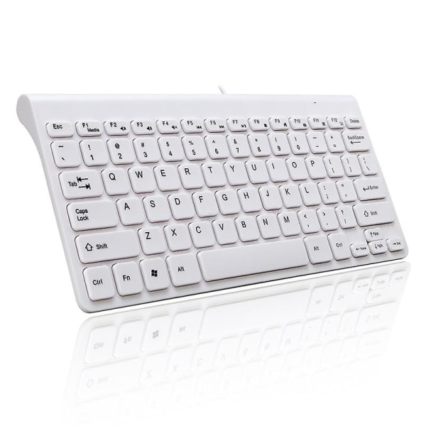 Ryra 2.4g Usb Wired Keyboard 78 Abs Keycaps Ultra Slim Mini Keyboard  Protable Mini Keyboard