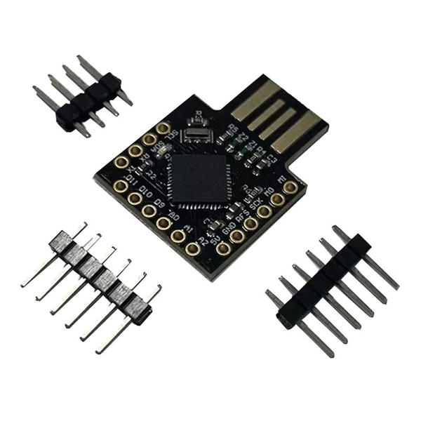 For Usb Atmega32u4 Mini Development Board Pro-micro Multifunction Portable Convenient Module,black