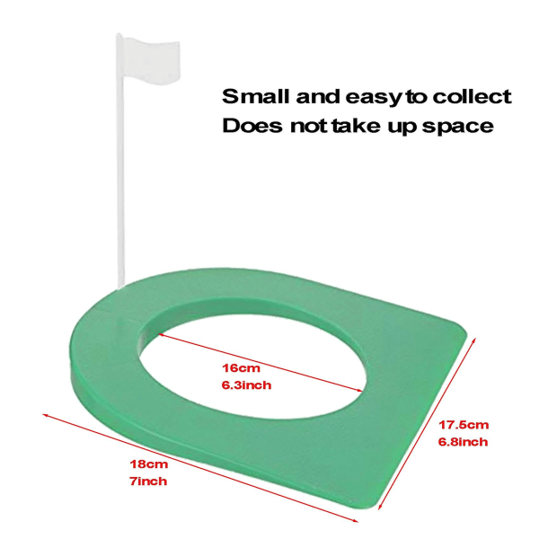 2 st golfputtcup och flagga golfputthålsövningshjälpmedel med flagga för golfputtningsträning