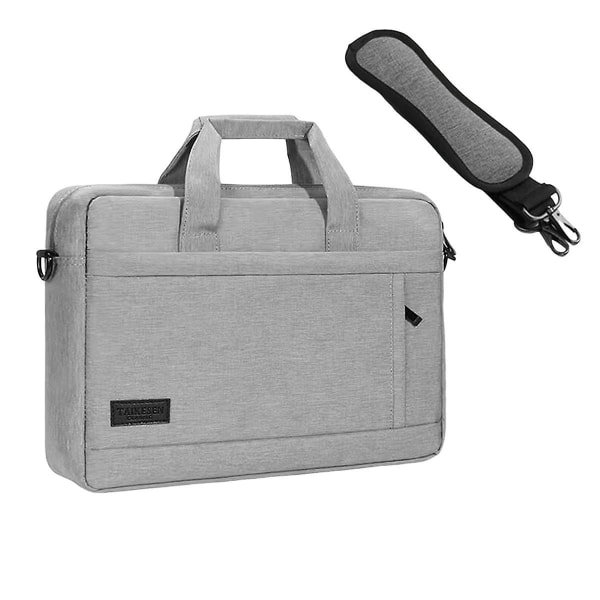 Laptopveske Notebook Sleeve Case Business Datamaskinveske Skulderveske For Laptop (15,6 Tommer) Grå