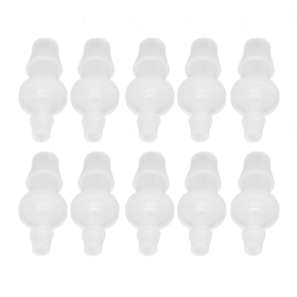 10 stk. Slangebarb Reducer Fitting PP Akvarium Luftpumpe Adapter til Silikonrørforbindelse 3,9-6,4
