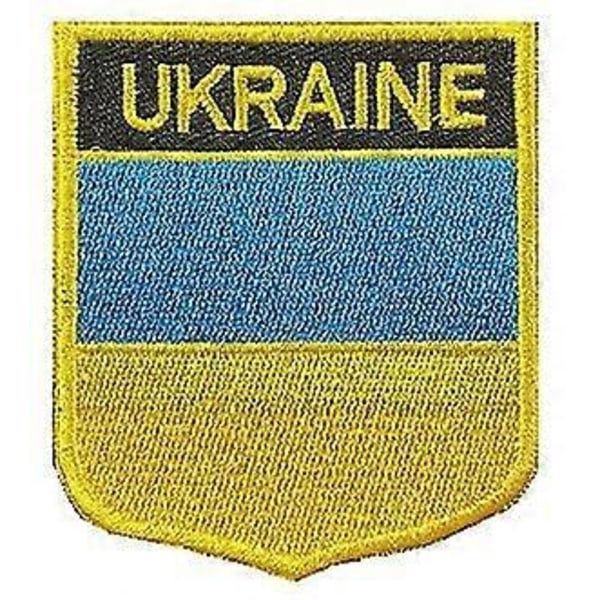 5 stk. Ukraine Flag Patches Ukraine Shield Patches Broderet Patch Morale Patch Applikation Fastgørelse Krog og Løkke (emblem)
