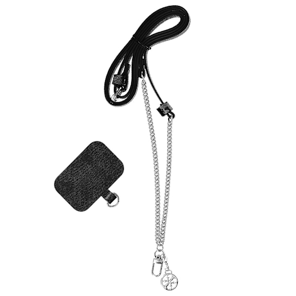 Cross-body Lanyard Telefondeksel 150cm Lengde Med Vedlegg Gjett Sølv