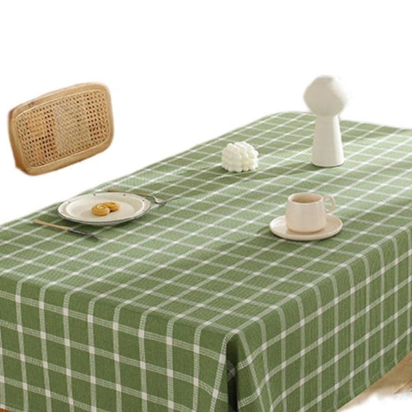 Bordduk, rutete Bordduk Rektangulær Lin Stain Resistant Vaskbar Gingham Bordduk For utendørs piknik, Kjøkken og Julemiddag, Jul D