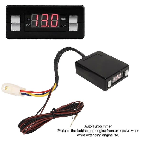Programmerbar Universal Turbo Timer med LED Digital Skjerm for Flammebeskyttelse og Modifikasjonskompatibilitet