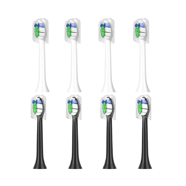 8st för Diamond Clean Pro Results HX9033/HX6063/3326/6730 Ersättningsborsthuvuden för elektriska tand,C