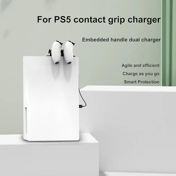 Gamepad Opladerstation Smart Beskyttelse Høj Effektivitet Praktisk Sikkerhed 5.28V/2.8A Spil Komponent Tilbehør Kontakt Game Controller Oplader til