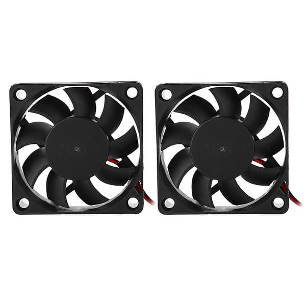2 stk. DIY 6015 Køleventilator til 3D-printer - 12V, 2500-6000 RPM, 13CFM