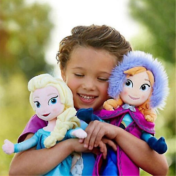 Kryc-40/50cm Frozen Stuffed Doll Princess Anna Elsa Dolls Plush Toy For Kids Birthday Gift