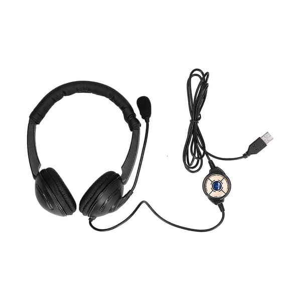 Kablet USB Telefon Headset med Mikrofon - Perfekt til Call Center Virksomhed og Webinars