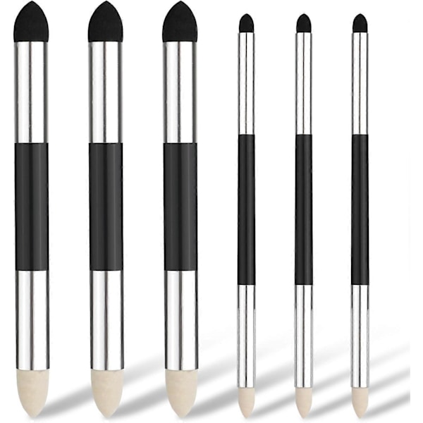 6 stk. Kunstner Blending Svampepen, 2 Størrelser Dobbelthovedet Pastel Blending Stump