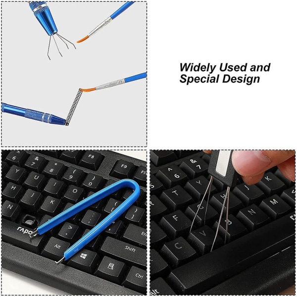 Keyboard Smørekontakt Trækkersæt Key Cap Remover Værktøj Mekanisk kontaktåbner til mekanisk nøgleb