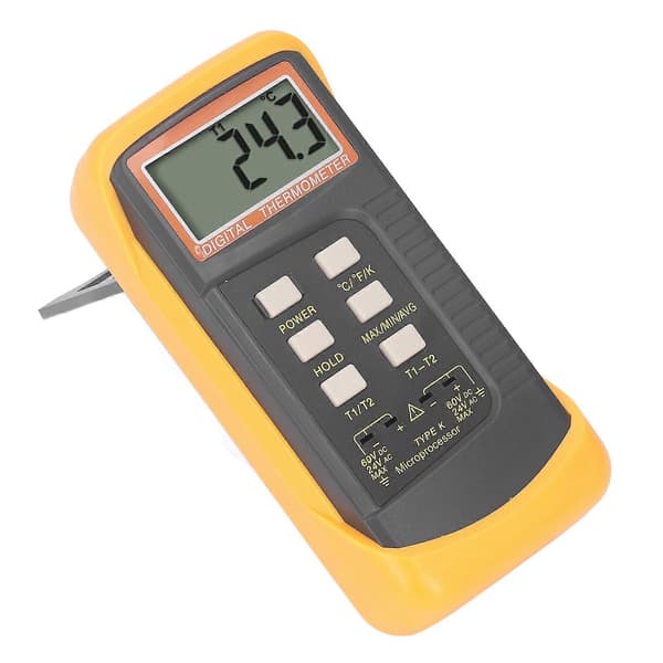 Digital K-typ Termometer Kontakt Dubbel Probe Temperaturmätare ?50.0?1370 Grader DC60V AC24V Termoelementingång YEMAA