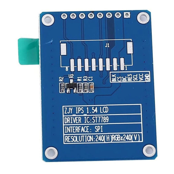 1,54 tuuman 240x240 resoluution IPS HD LCD-näyttö 1,54 tuuman SPI ST7789 LCD-näyttö