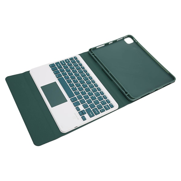 Tangentbord för surfplatta med pekplatta, magnetisk, automatisk viloläge, stöd, pennhållare, trådlöst tangentbord för IOS Tablet Pro 11 tum Air 4 5 Grön