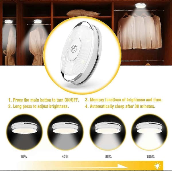 LED Skabsbelysning, LED Skabsbelysning Batteri, LED Skabslys Natgave