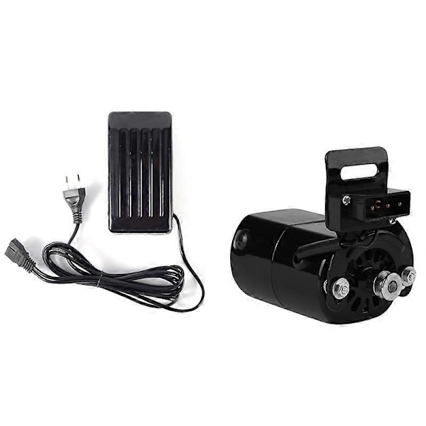 Hjemmesymaskine Motor Fodpedal 220V 180W 0.9A Gammel Stil Elektrisk Symaskine Motor + Kontroller
