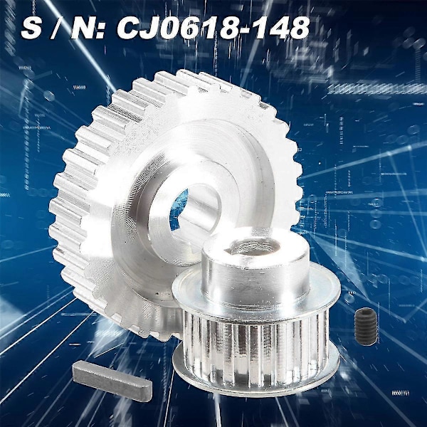 2 st Metall Synkron Remhjul Växel Motor Rem Växel Drivhjul Växel S Cj0618 Mini Svarv Växlar , Met s202412242405