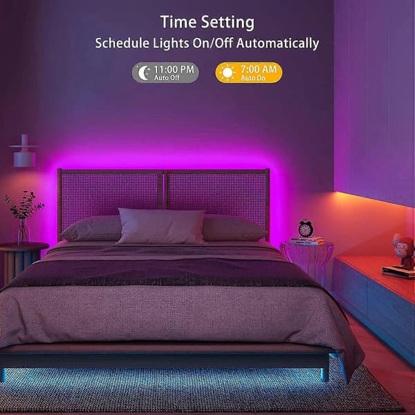 Bluetooth RGB LED Strip Kontroller, Musikk Synkroniserings App Kontroller Kompatibel Med 5-24v Til 4-pin RGB LED Striper