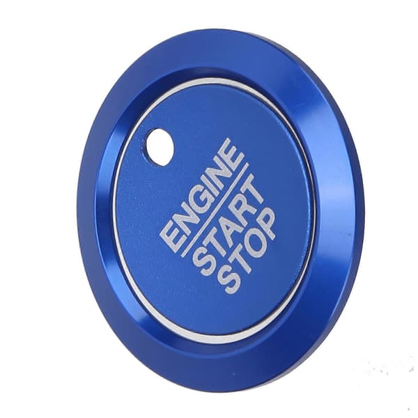 Dekselring for start/stopp-knapp for motor, blå, erstatning for Ford F-150 2016-2019