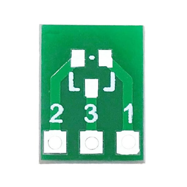 50 st SOT23 SOT23-3-varv SIP3 dubbelsidig SMD-vänd DIP SIP3 Adapter Konverterplatta SOT SIP IC Socket PCB Board gör det själv-kit