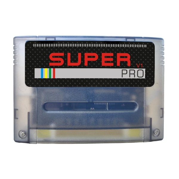 Remix Game Box Rev1.0 1000 i 1 spillkassett Passer til SNES Classic Game Console Super Everdrive Series, svart