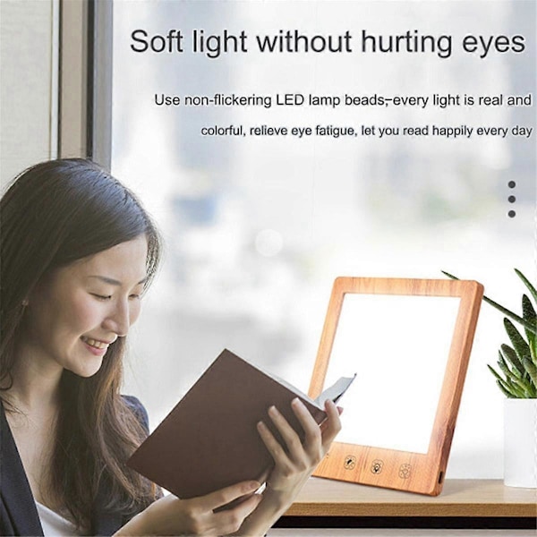 Valohoitolaite Luonnollinen auringonvalolamppu Säädettävä LED-aurinkolamppu valohoitoon kosketuksella