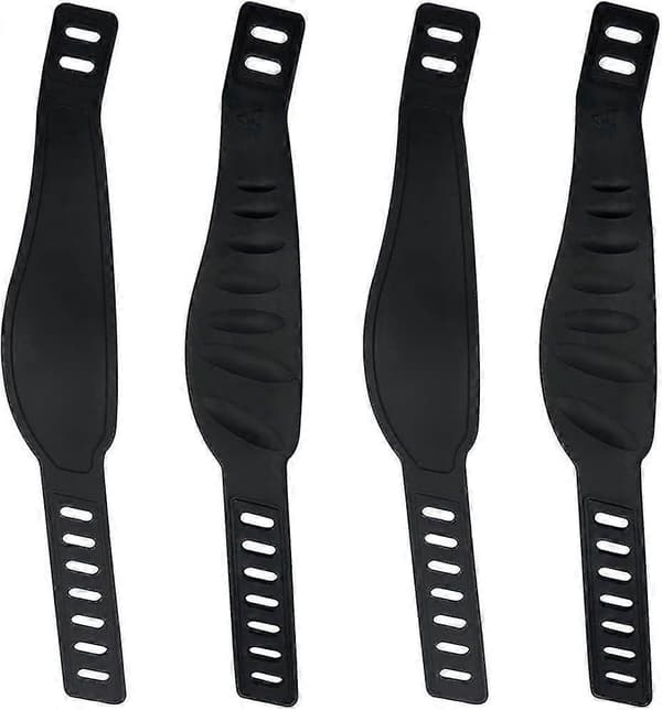 4 stk. Pedalstropper for trimsykkel, justerbar universal pedalstropp