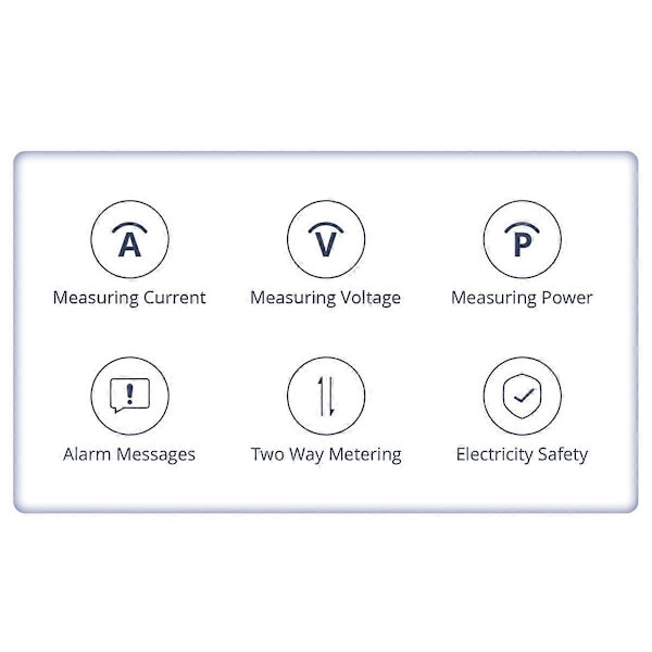 Tuya WiFi MiNi Energimätare Elektrisk Monitor Sensor Realtidsmätning Stöd Tuya App Smart Life