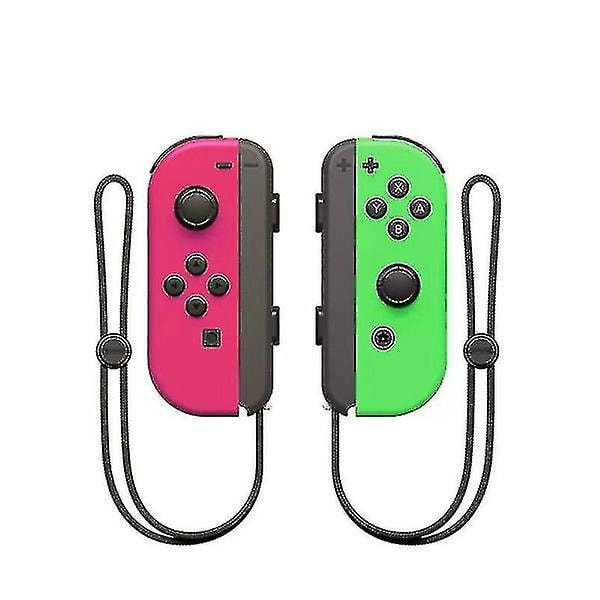 For Nintendo Switch-controllere Joy-con L/R Gamepad med rem Joysticks Udskift Joycon Pink Green