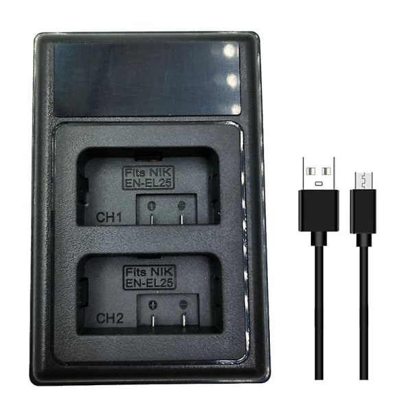 En-el25 Lader USB Dobbel Batterilader For Z 50 Z Z50 Zfc Kamera Batterilader En-el25 Erstatning