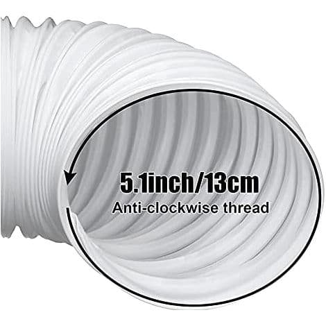 2m lang fleksibel PVC ventilationsslange til bærbare klimaanlæg, bordpladeinstallation, 13 cm diameter