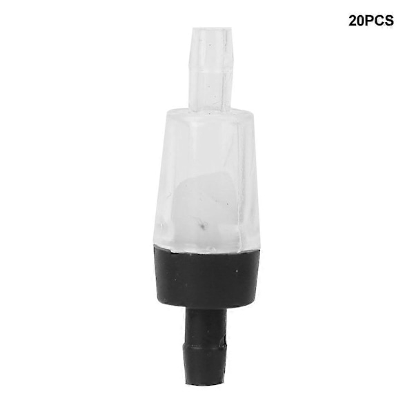 20 STK PVC Akvarium Luftpumpe Envejs Kontraventil Akvarietilbehør