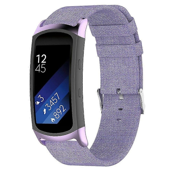 Udskiftnings Vævet Stof Armbånds Urrem Til Samsung Gear Fit2/fit2 Pro