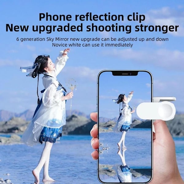 Mobiltelefon kamera reflektor clip kamera reflektor sort