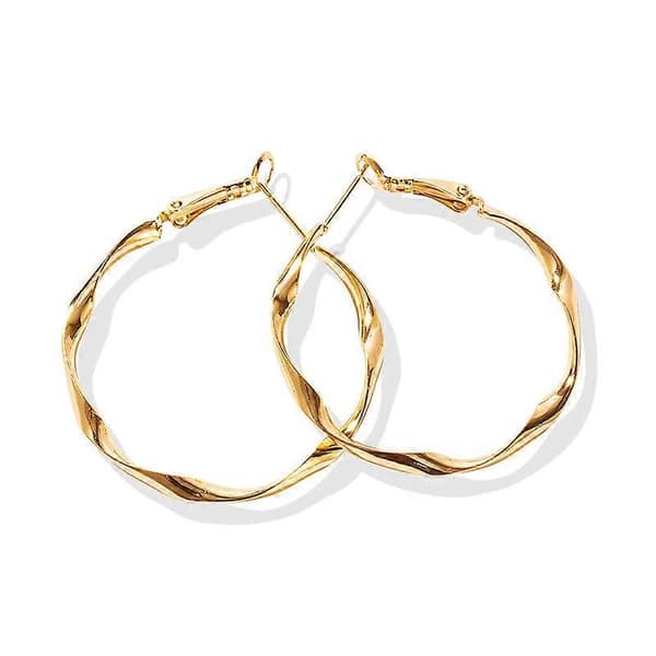 Gull Hoop Øredobber, Rund rørdesign
