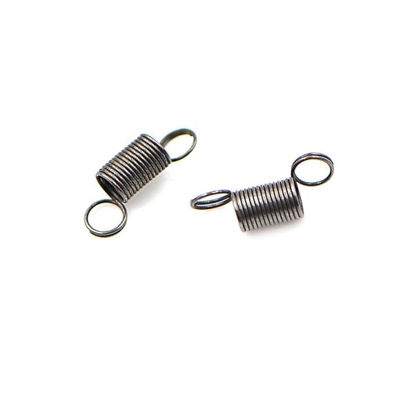 Högkvalitativa 10 st/paket Rostfritt Stål Dubbelkrok Liten Spännfjäder Spiralspännfjäder Stål Mini Fjäder