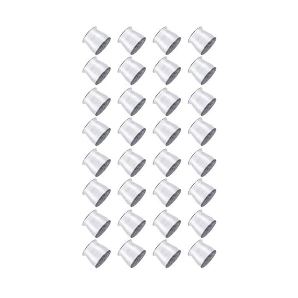 Förtjockad silikon Bordsstol Pall Skydd Dum filtdyna Transparent grå filt 32 delar
