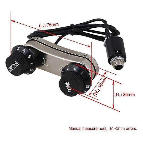 Akustisk Gitarr Pickup Piezo & Passiv Förförstärkare Ps700 - SFYGV