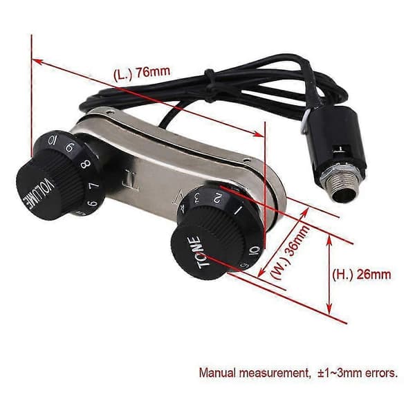 Akustisk Guitar Pickup Piezo & Passiv Preamp Ps700 - SFYGV
