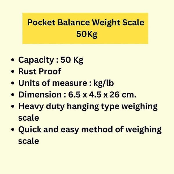Lommevekt - 50 kg